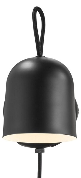 DFTP by Nordlux Aplică perete Angle, cu comutator basculant, negru, reglabil, Negru, Camera de zi / sufragerie, Metal, Modern, Perete rotund