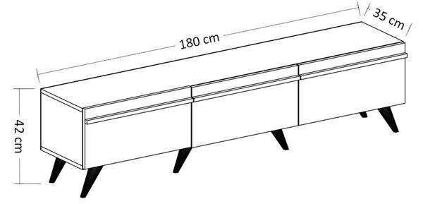 Mobilier living Amstel (Nuc + antracit). 1088814