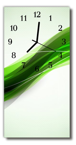 Ceas de perete din sticla vertical Culoare art abstracție