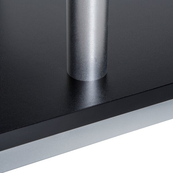 HOMCOM Mobilier TV Modern din Lemn, Suport Televizor Elegant, Negru, 114x40x40.5cm | Aosom Romania
