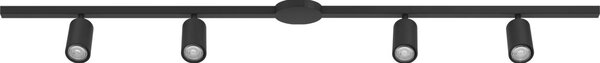 Eglo 901652 - Set de 3 spoturi EASYT, 4x GU10/10W/230V, negru