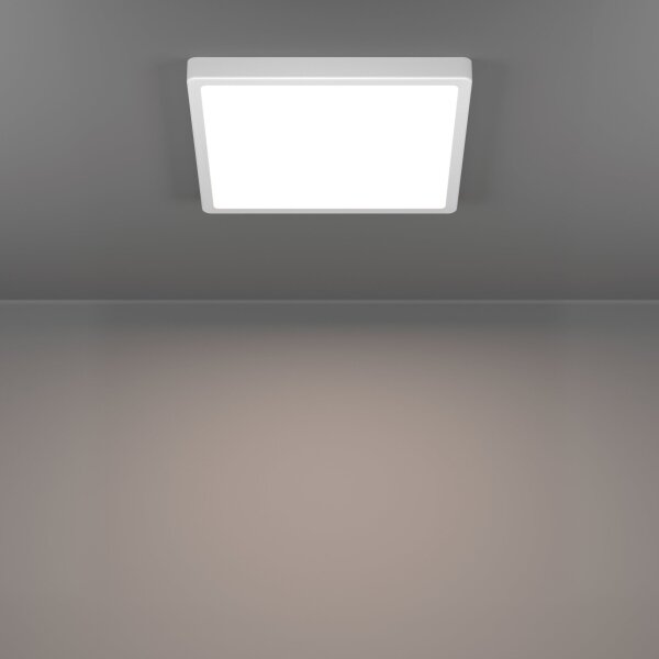 Eglo FUEVA 901337 - Plafonieră LED pentru baie, 13W, 230V, 29x29 cm, IP44, alb