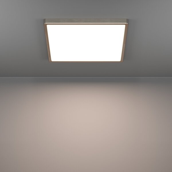 Eglo 901323 - Plafonieră LED FUEVA, 17,5 W, 230 V, 2700/4000/6500 K, 39 x 39 cm, crom