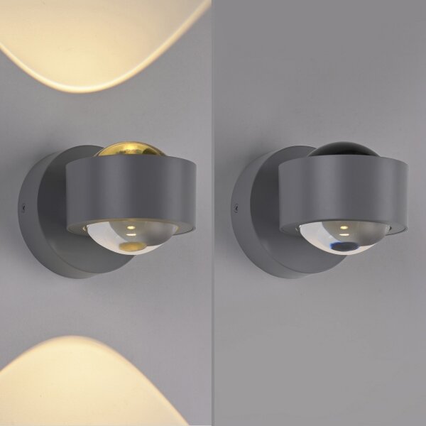Schöner Wohnen 19331-21 - Aplica de perete LED CHIA 2xLED/2W/230V antracit