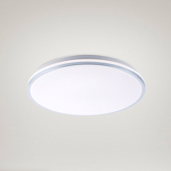 JUST LIGHT. GmbH Plafonieră cu LED Isabell, Ø 49 cm, Metalic, Baie, Plastic, Modern
