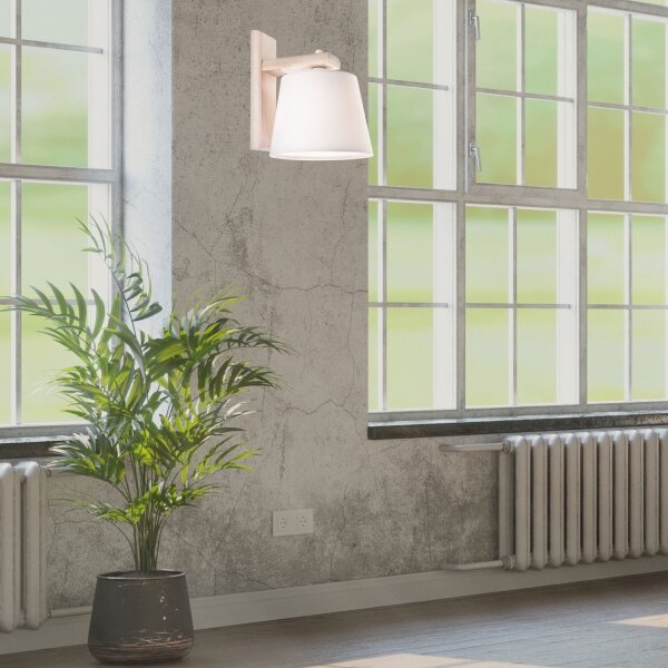 Aplica de perete AIDA 1xE27/60W/230V, stejar