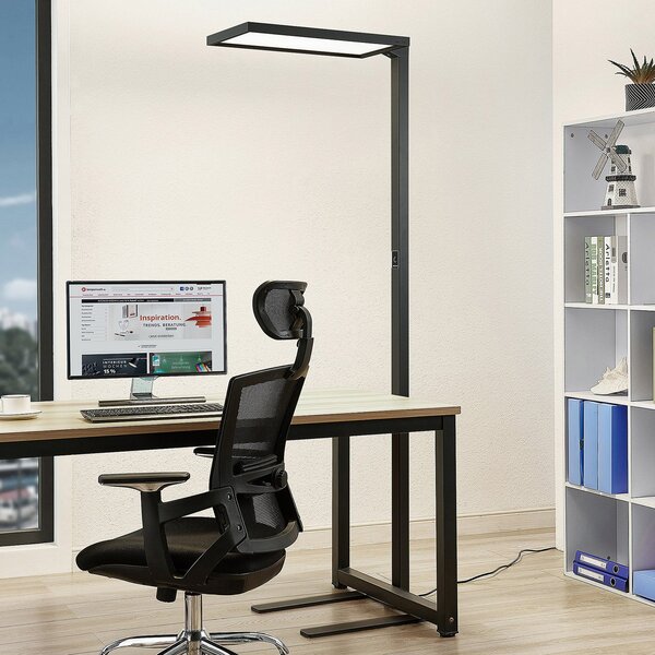 Arcchio Lampa de birou cu LED Nelus, negru, senzor, dimabil, reglabil, Negru, Studiu / Birou, Metal, Modern