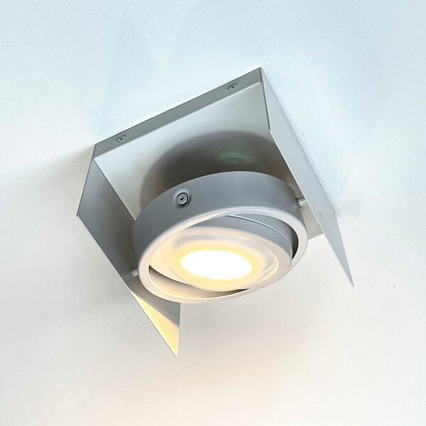 MEGATRON Cardano spot tavan LED, 1 becuri, alb, reglabil, Alb, Hol, Metal, Modern
