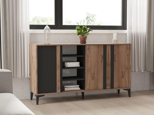 Set mobilier living Laciko (pin atlantic + antracit). 1102248