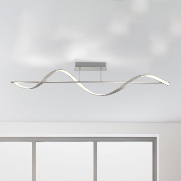 Q-Smart-Home Paul Neuhaus Q-Swing plafonieră LED, oțel, reglabil, Metalic, Camera de zi / sufragerie, Metal, Modern