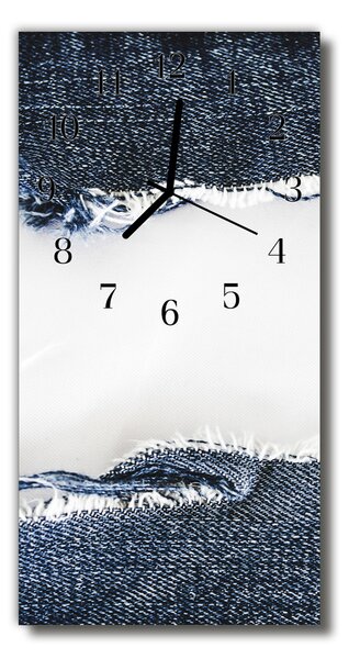 Ceas de perete din sticla vertical Canvas art color