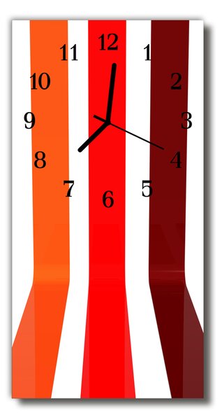 Ceas de perete din sticla vertical Art belt culoare linie