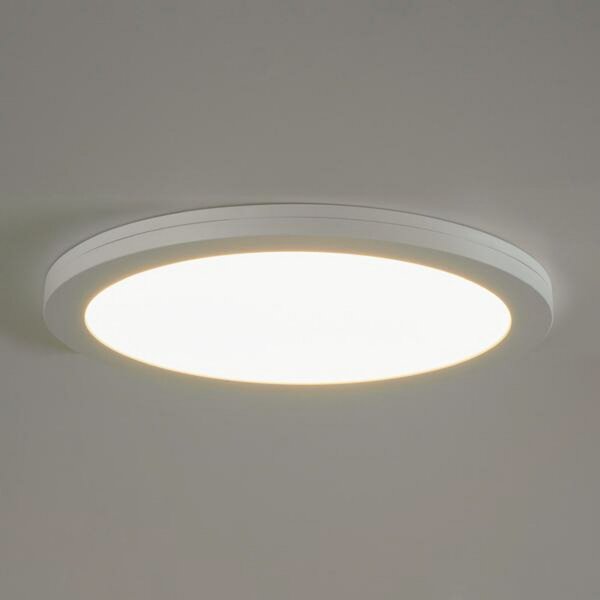 BRUMBERG Moon Maxi LED plafonieră cu LED-uri RC CCT Ø33cm, reglabil, Alb, Hol, Aluminiu