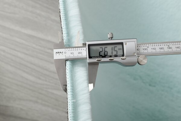 Covor Premium Belgian LOP 049, Marime 80 x 150 cm, Menta, Verde, Inaltime Fir 23 mm, Antiderapant, Antialergic, Poliester, Living, Dormitor