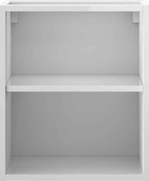 Mexen Box-A, dulap deschis cu raft 40 cm, alb lucios, 91AX2-0400-470-0-00