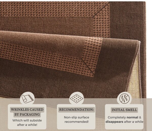 Covor Hanse Home Basic, 120x170 cm, maro