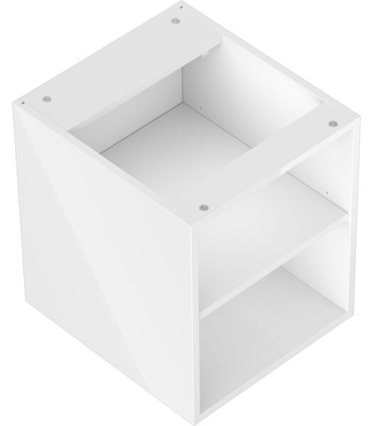 Mexen Box-A, dulap deschis cu raft 40 cm, alb lucios, 91AX2-0400-470-0-00