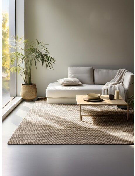 Covor taupe din iută 190x280 cm Bouclé – Hanse Home