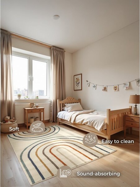 Covor pentru copii crem 120x170 cm Double Rainbow – Hanse Home