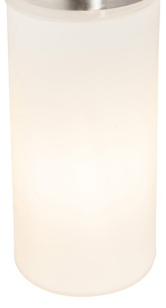 Globo Aplică de perete Space, nichel, 2 becuri, IP44, reglabil, Gri, Hol, Metal