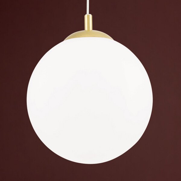 ORION Lampă suspendată Madis alamă mată, 1 bec, reglabil, Auriu / Alamă, Camera de zi / sufragerie, Metal, Modern