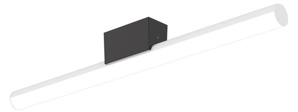 Top Light LED oglindă bară luminoasă, negru mat, reglabil, Alb, Hol, Plastic, Design