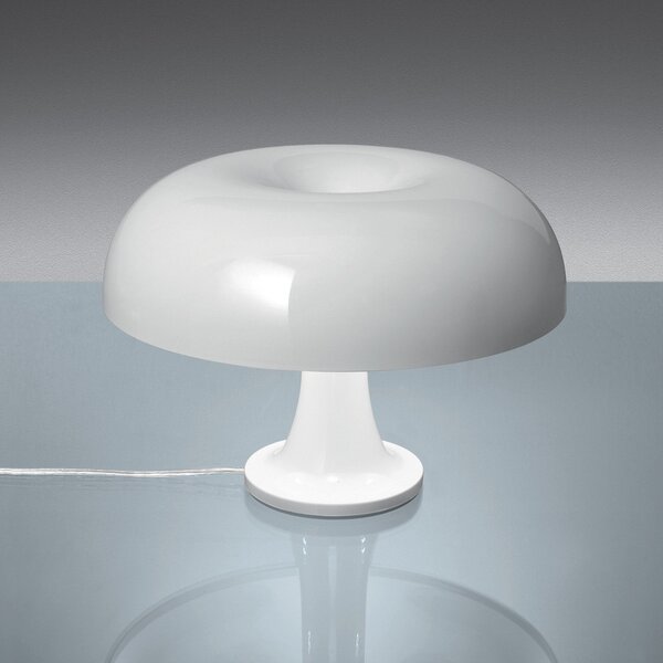 Artemide Nessino - lampă de masă design, alb, Alb, Camera de zi / sufragerie, Plastic, Design