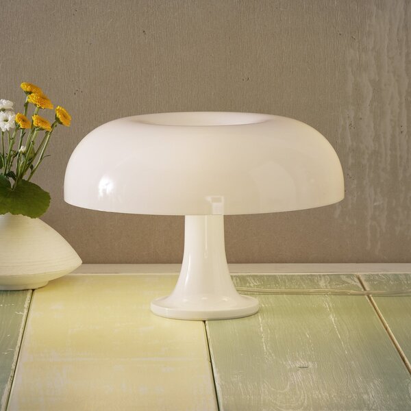 Artemide Nessino - lampă de masă design, alb, Alb, Camera de zi / sufragerie, Plastic, Design