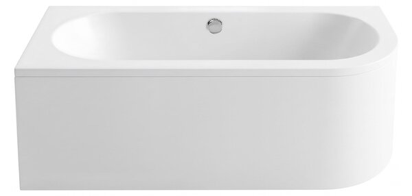 Rea Orion, cadă de baie acrilică de colț 150x75 cm, stânga, alb lucios, REA-W0093