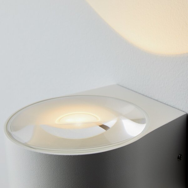 LOOM DESIGN Frey Aplică de perete cu LED IP65 2x6W alb, Alb, Aluminiu, Modern