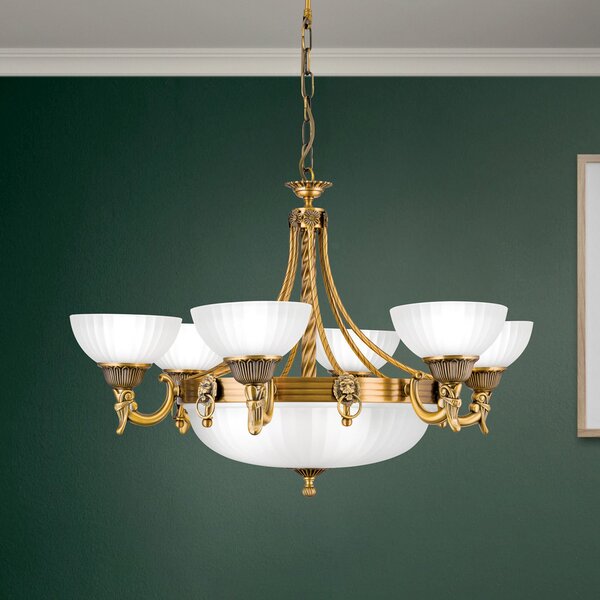 ORION Candelabru Noam design clasic Ø 75 cm, reglabil, Bronz / Alamă Veche, Camera de zi / sufragerie, Metal