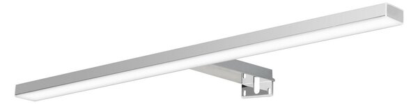 Ebir Esther 2 LED oglindă cu lumină, cromată, lățime 50 cm, Metalic, Baie, Plastic, Modern