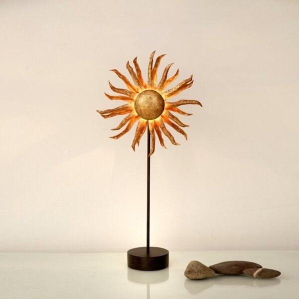 Holländer Lampă de masă LED Soare auriu, Auriu / Alamă, Camera de zi / sufragerie, Metal, Design