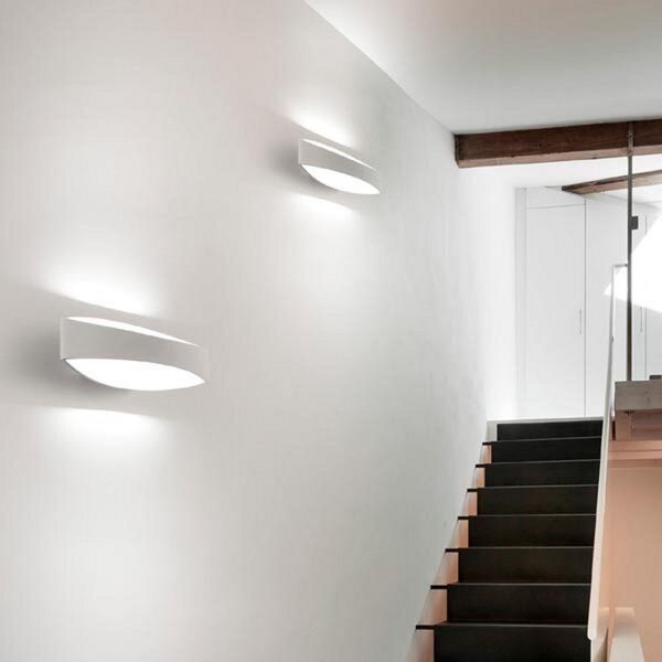 AILATI Bridge - Aplică de perete cu LED din aluminiu turnat sub presiune, Alb, Camera de zi / sufragerie, Metal, Modern