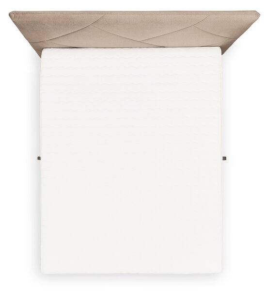 Pat Boxspring Wasil 160x200 cu spațiu de depozitare - catifea bej Element 6
