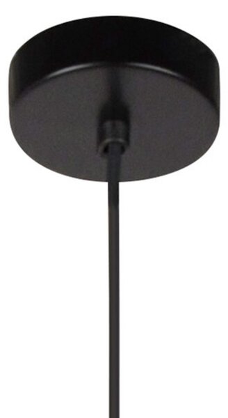 Forestier Lampă suspendată Bamboo Light XL 60 cm negru, reglabil, Negru, Camera de zi / sufragerie, Bamboo, Design