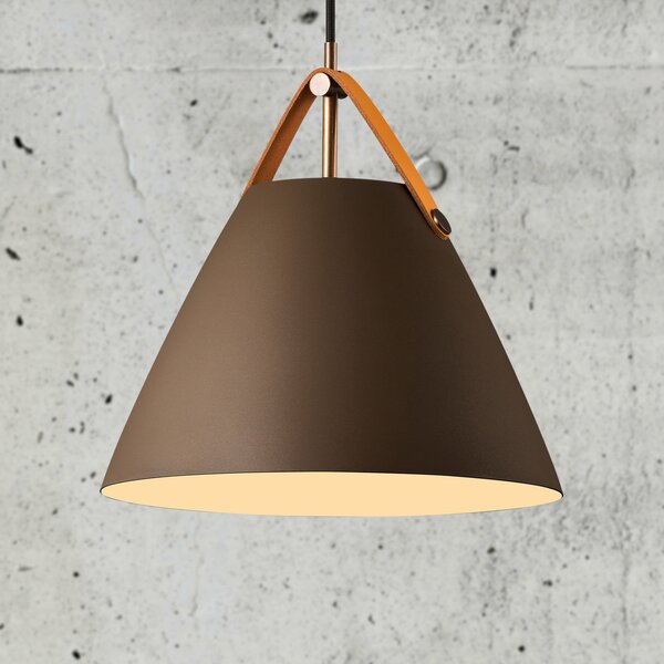 Lustră Pendul DFTP by Nordlux, Strap, reglabil, Maro / Rugină, Camera de zi, Metal, Scandinavă