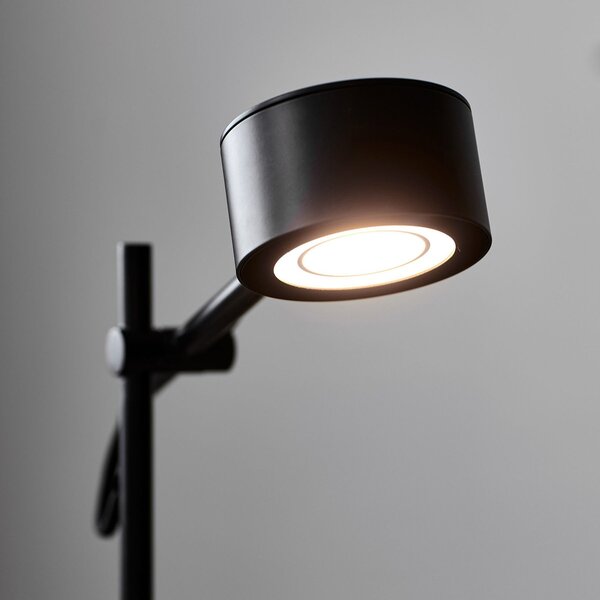 Lampadar Nordlux, Clyde, reglabil, Negru, Camera de zi, Metal, Modern