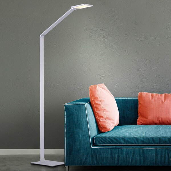 Q-Smart-Home Paul Neuhaus Q-HANNES lampă de podea LED, reglabil, Metalic, Camera de zi / sufragerie, Metal, Modern