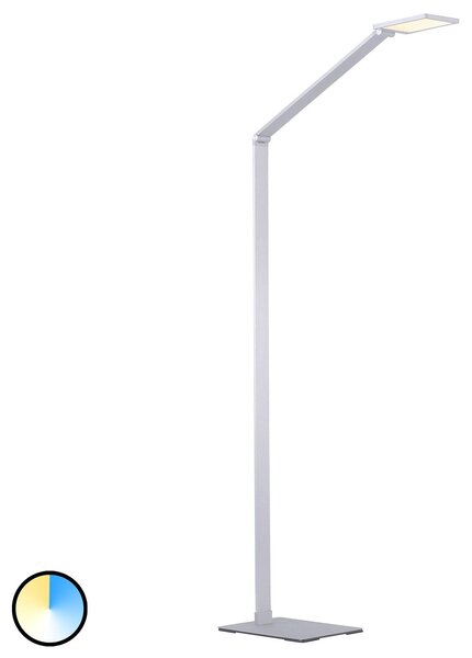 Q-Smart-Home Paul Neuhaus Q-HANNES lampă de podea LED, reglabil, Metalic, Camera de zi / sufragerie, Metal, Modern