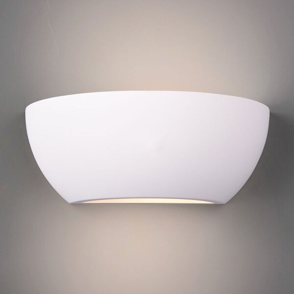 Trio Lighting Aplică de perete Roma din gips, reglabil, Alb, Camera de zi / sufragerie, Tencuială / Argilă, Modern