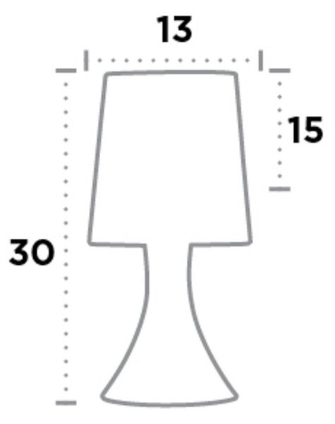 Searchlight Lampă de masă Touch 3922, alamă antic, reglabil, Bronz / Alamă Veche, Camera de zi / sufragerie, Țesătură / Textil