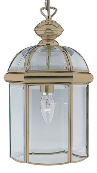 Searchlight Lampă suspendată Arlind, Ø 18 cm, alamă antic, reglabil, Bronz / Alamă Veche, Camera de zi / sufragerie, Sticlă, Antichitate
