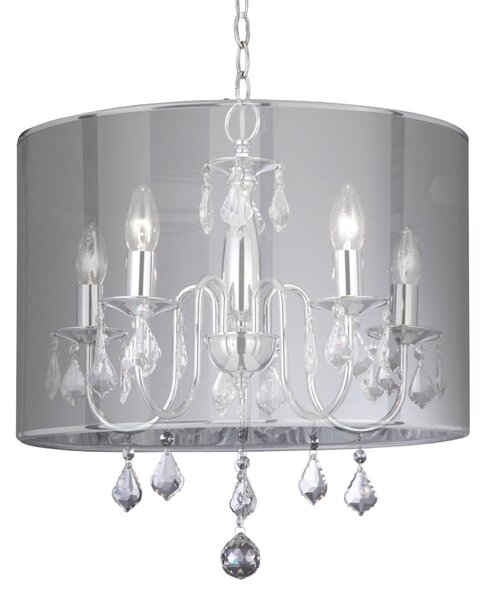Searchlight Candelabru modern Olivia, reglabil, Metalic, Camera de zi / sufragerie, Metal, Design