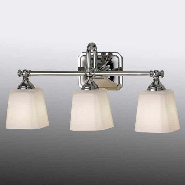 FEISS Lampă oglindă pt. baie - aplică Concord 3 bec., reglabil, Metalic, Baie, Sticlă