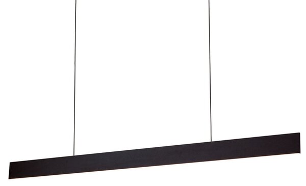 ORION Gideon lampă suspendată LED, Up-& Downlight, negru, reglabil, Negru, Camera de zi / sufragerie, Metal, Modern