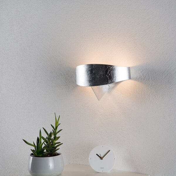 Selène Aplică de perete argintie Scudo, reglabil, Metalic, Hol, Metal, Modern, Perete forme speciale