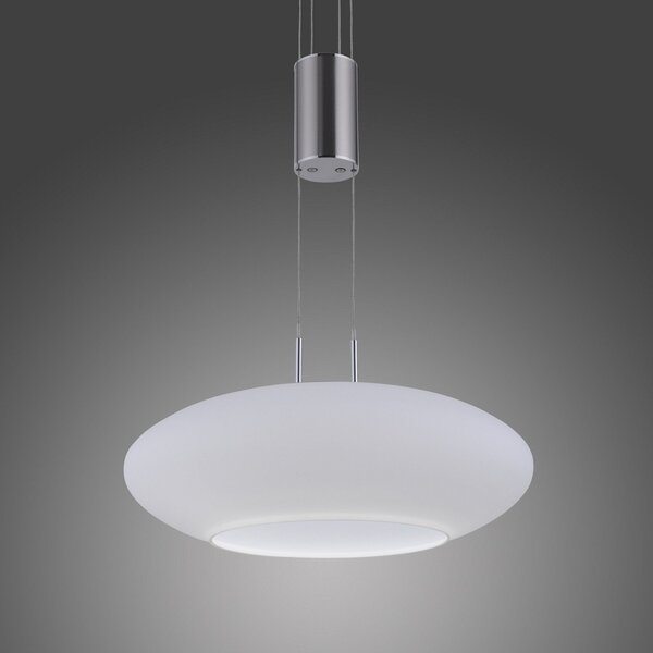 Q-Smart-Home Paul Neuhaus Q-ETIENNE lampă suspendată LED 1 bec, reglabil, Gri, Camera de zi / sufragerie, Metal, Modern