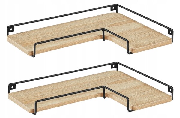 Etajere de colt TAYLOR SONOMA 40x29cm, set 2buc