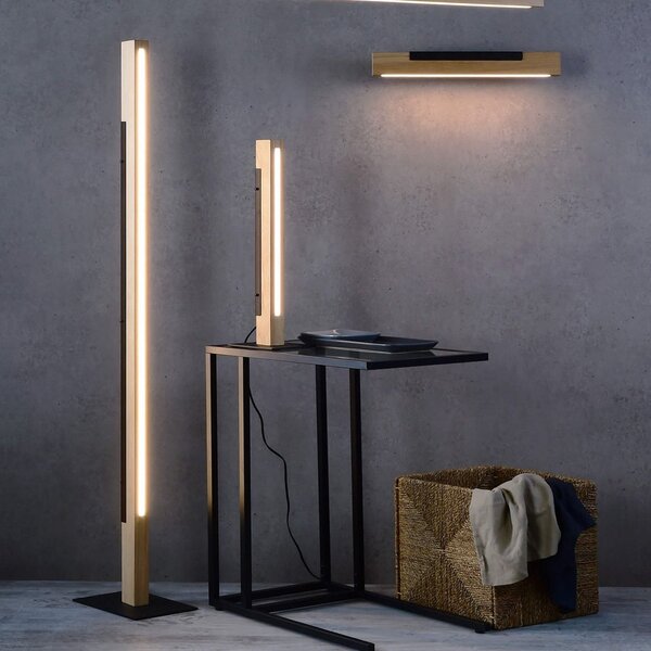 Deko-Light Madera lampă de masă LED lemn stejar, reglabilă, reglabil, Lemn, Camera de zi / sufragerie, Lemn, Modern